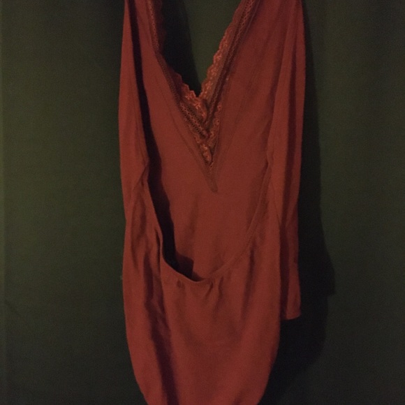 Urban Outfitters Burgundy Lace Bodysuit - Picture 5 of 5